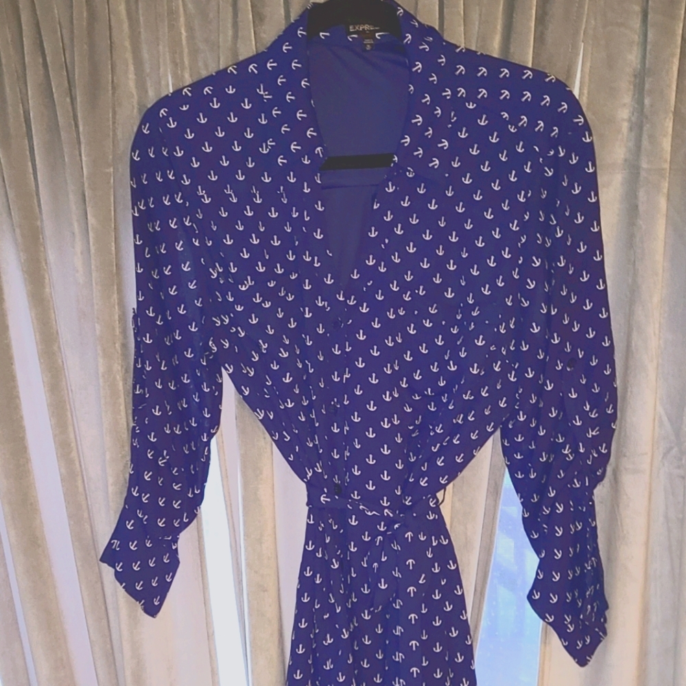 Sail print dress by express